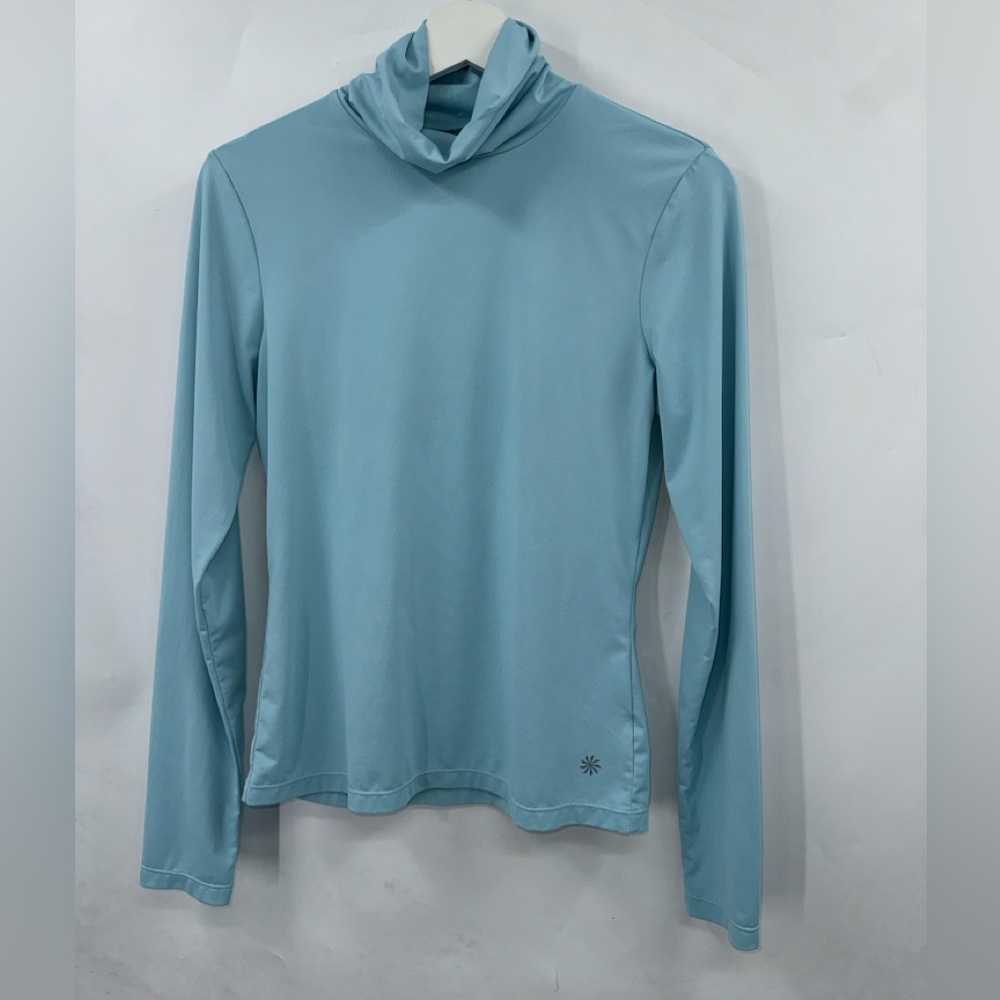 Athleta Turtle Neck Top Light Weight Base Layer Top Size Small
